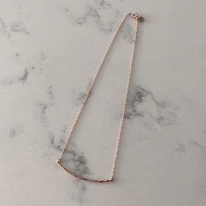 Gorjana rose gold Taner Bar necklace - NWOT